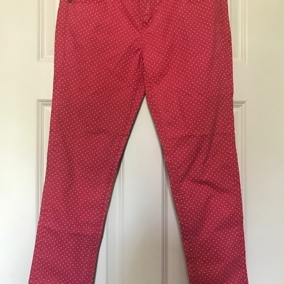 Coral Jeans Swiss Dot Ankle Jeans New NWT Cropped pants - Picture 3 of 8